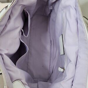 COACH CR350 Teri 2way Shoulder Bag Crossbody Straw Leather Latte Multi New